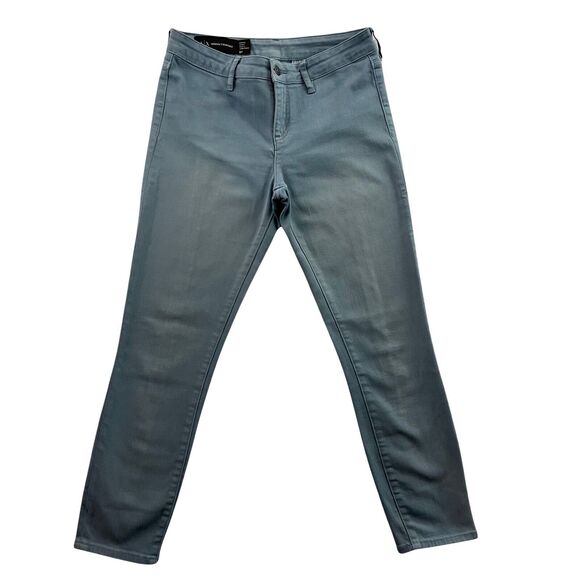 Armani Exchange Jeans Womens Size 27 Blue Skinny Cropped Denim - Picture 1 of 14